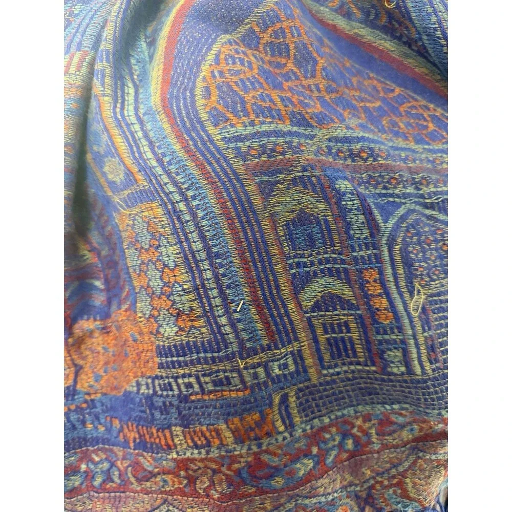 Jerusalem 100% Cashmere Pashmina Scarf Mosque Art Shawl Winter Gift 70x27